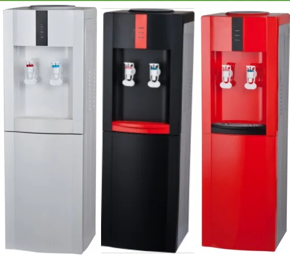 Floor standing hot and cold water dispenser/water cooler