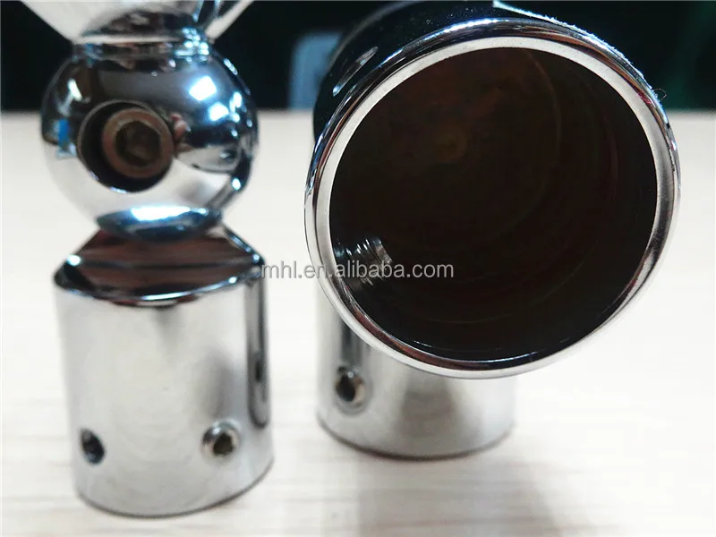 Adjustable shower pipe fitting Adjustable shower room accessories glass connector stainless steel 304 tube support connector