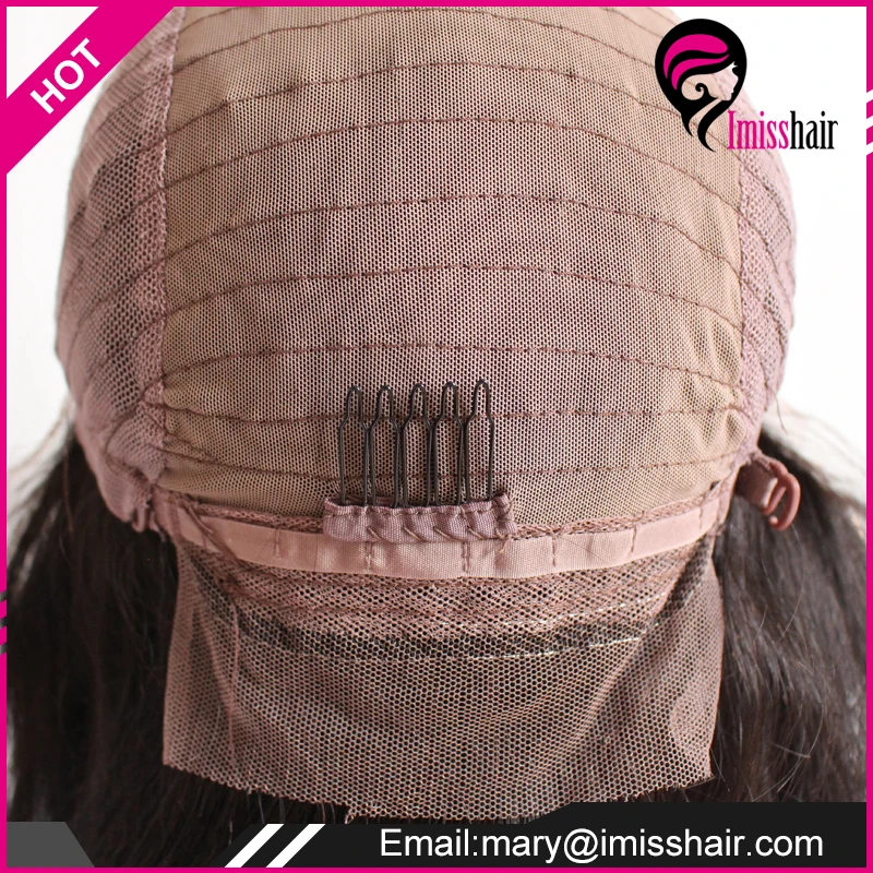 
Glueless 13x4 Haman Hair Lace Front Wig Yaki Straight Natural Color Brazilian Hair Wholesale 