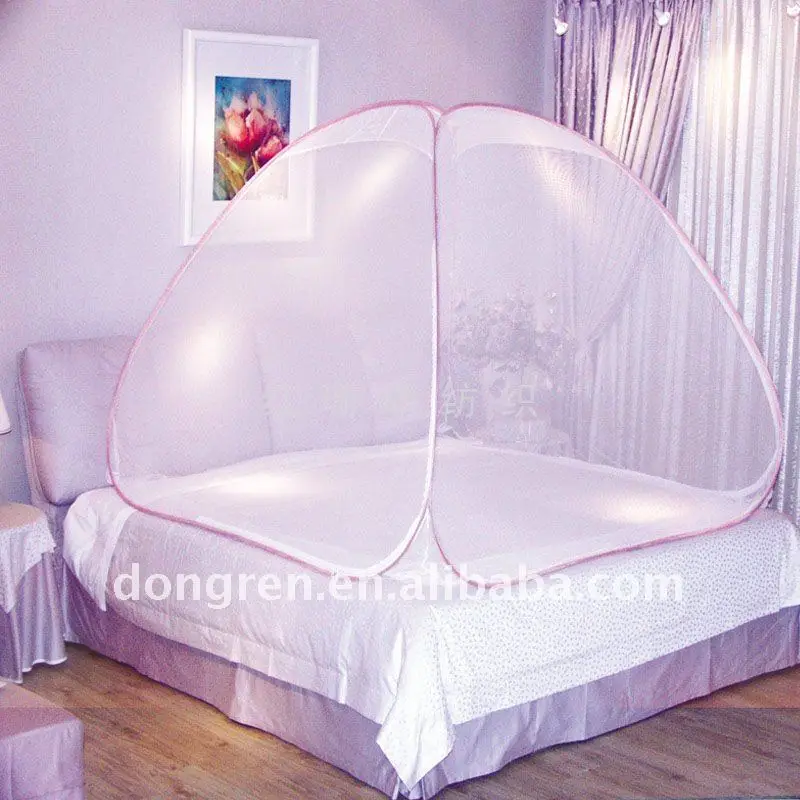 Foldable Automatic Installation Yurt Mosquito Nets  Insect Pop Up Tent Curtains for Beds Bedroom Decor