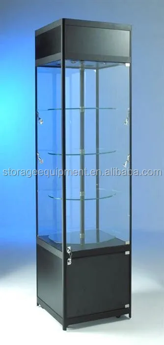 mobile shop display counter with glass sliding door