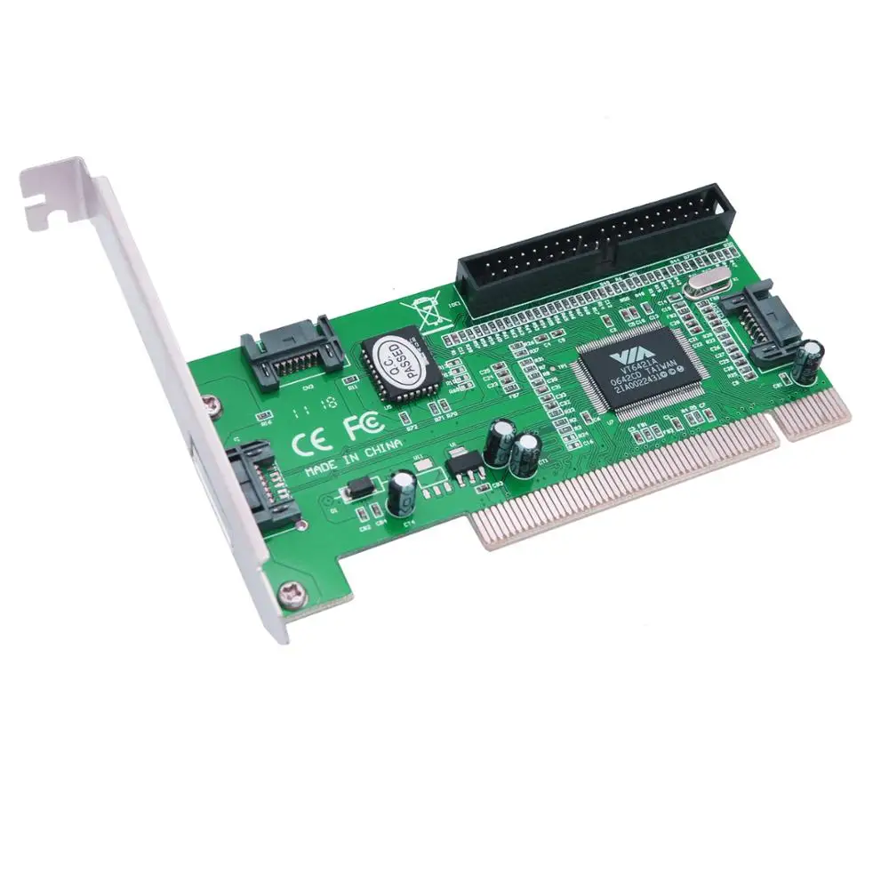 PCI SATA 6421 Плата расширения PCI к IDE + SATA адаптер с драйвером VT6421 чип