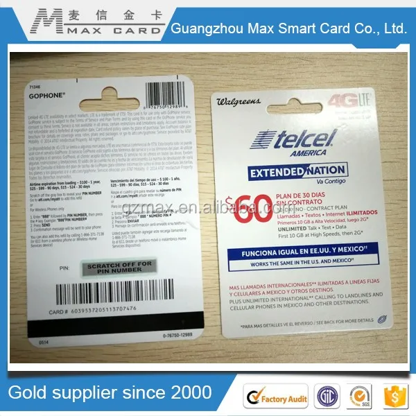 Plastic & paper hang gift card with hole