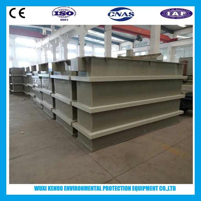 Полипропиленовый, кислотный, моющий, анодированный резервуар со стальным усилением для использования на анодированной линии алюминиевого профиля