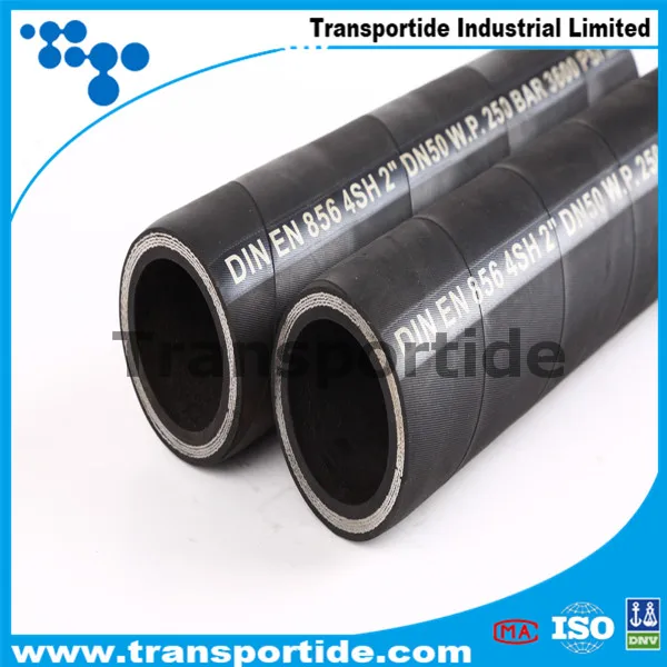 DIN EN 856 4SH 4SP Steel Wire Spiraled Stock Lots Hydraulic Hose