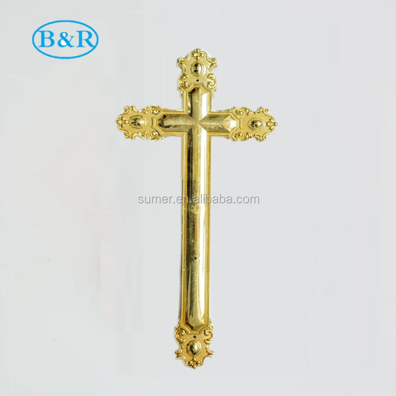 DP021Funeral coffin accessories plastic crucifix manufacturer