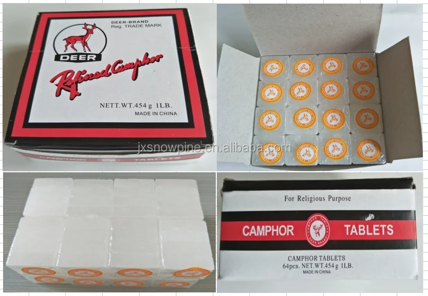 Feature eco-friendly, other Household Chemicals smokeless camphor tablets deer camphor tablets religious camphor tablets