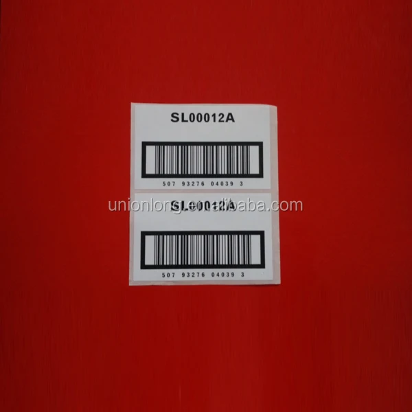 Custom self adhesive Barcode Label for food packaging
