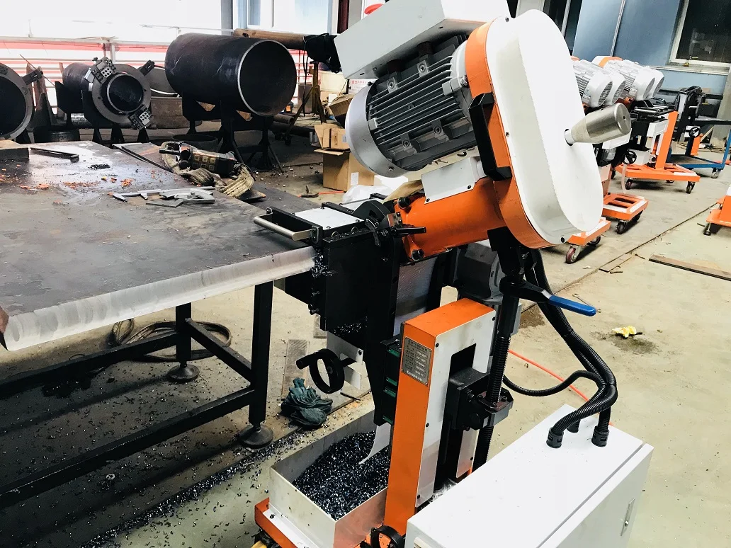 Portable plate cold bevel milling machine hot sale