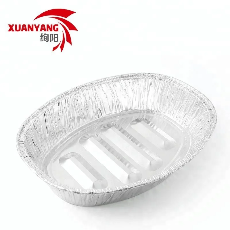 
disposable roasting aluminium foil turkey pan round aluminum foil pan 