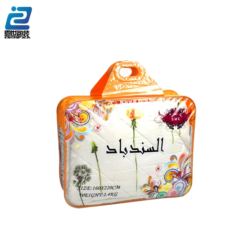 Non Woven and Plastic Comforter Bag For Bedding Set bag in Home