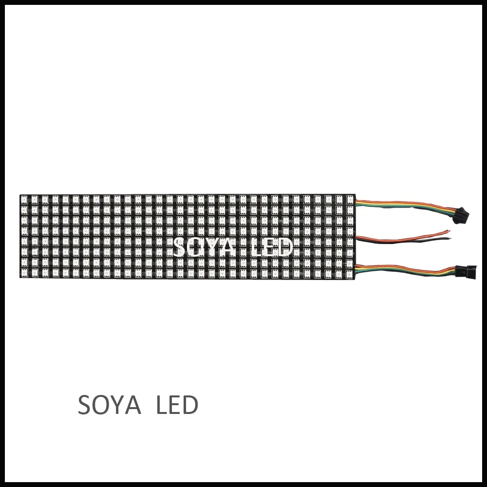 
8X32 flexible bendable led matrix 