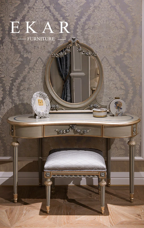 
Classic Dresser Carved Bedroom Furniture With Drawer Dressing Table 