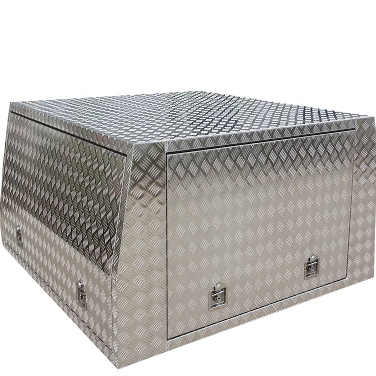 2400mm Aluminum Ute Canopy Tool Box with jack legs and roof rack