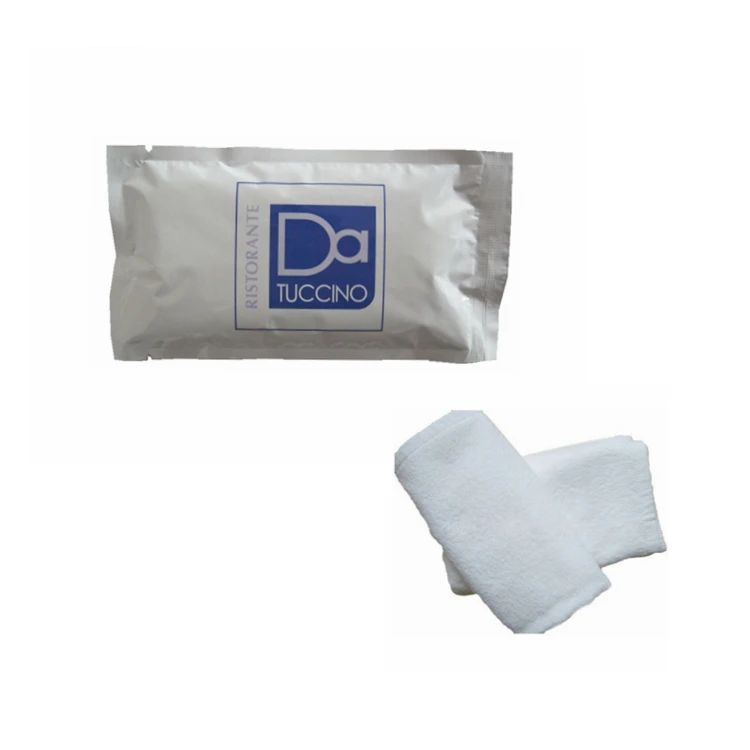 France high quality wet towel, oshibori refreshing towel, hotel disposable wet towel