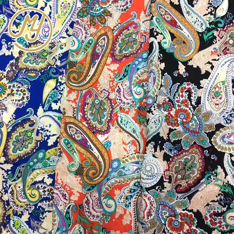 
New arrive OEM customized colorful soft rayon fabric made for dress 