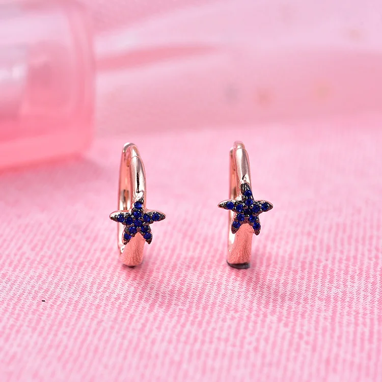 POLIVA Fashionable 925 Sterling Silver CZ Stone Earrings Star Lovisa Fancy Earrings