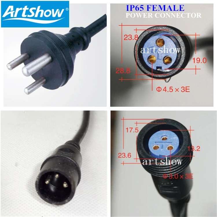 waterproof led par light power cable outdoor led wall washer lighting power cable Outdoor Stage lights waterproof DMX cable