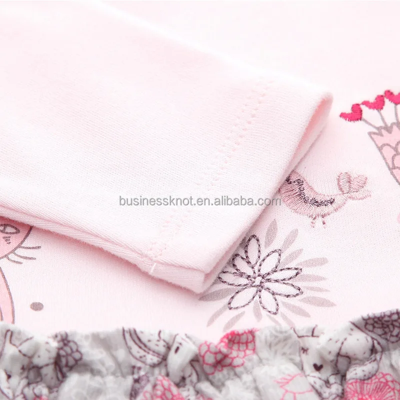 
Senbodulun OEM Customized Wholesale Baby Clothes Girls 100% Cotton O-neck T-shirt for Spring & Autumn 