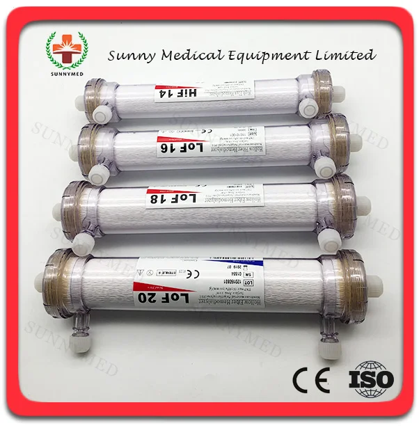 
SY-O008 Guangzhou Low flux High flux hemodialysis Blood Dialyzer blood tube disposable blood dialyzer for dialysis machine 