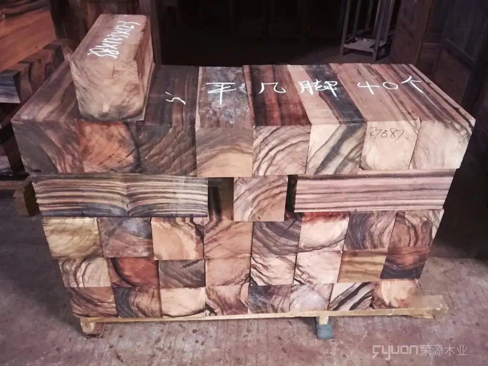 Ebony lumber for wooden decoration