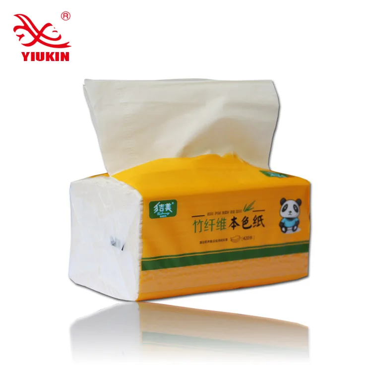 nature bamboo fiber pulp facial tissue paper bamboo tissue paper