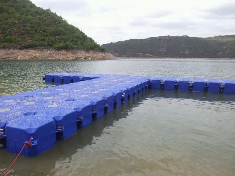 HDPE new material Plastic float dock modular pontoon