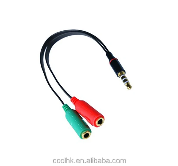Audio Splitter Cable Male to 2x Female 3.5mm