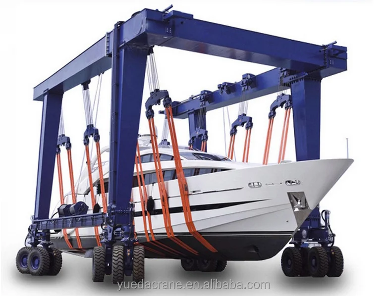 Mobile boat lift gantry crane boat lifting cranes for sale