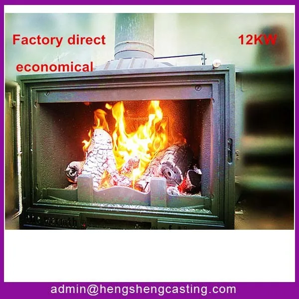 elegent and economical cast iron stove 15kw wood stove for sale