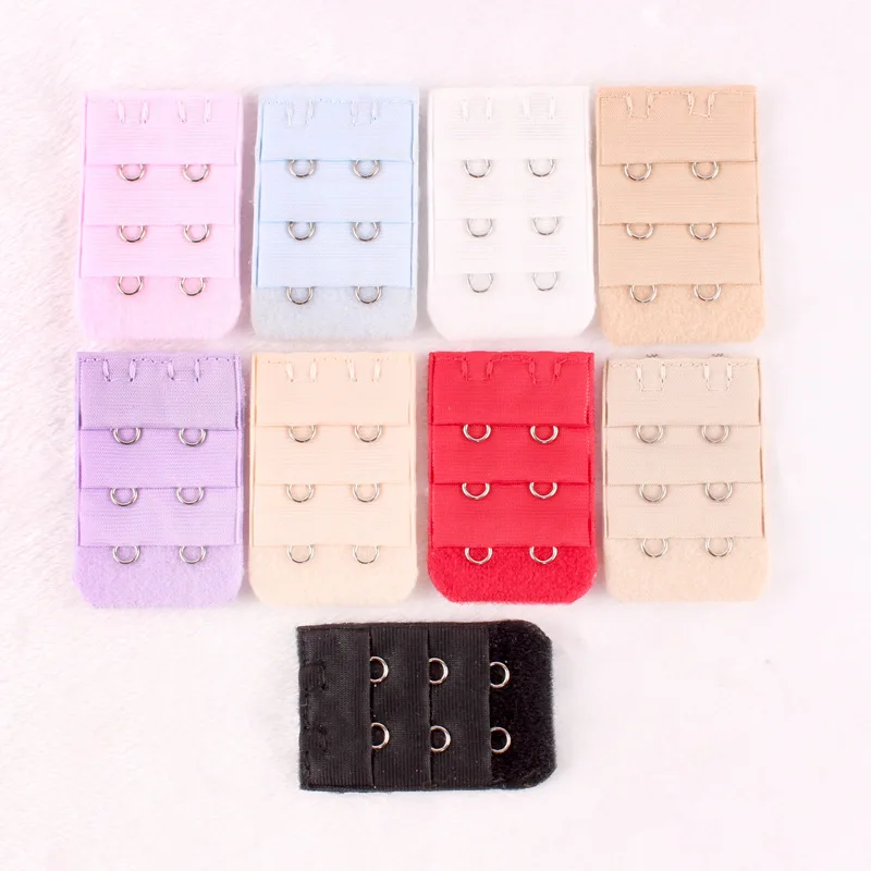 
Hot Sale Spandex Polyester Bra Hook and Eye Tape Bra Accessories Back Strap Extender 