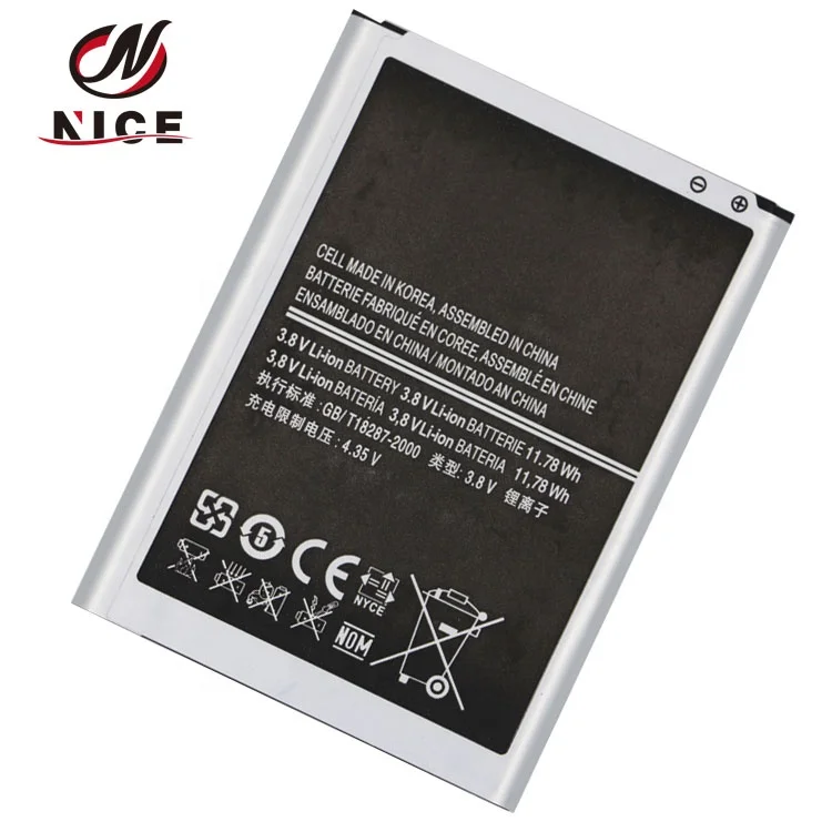 Top quality 3100 MAH 3.8V replacement battery For Samsung Note 2