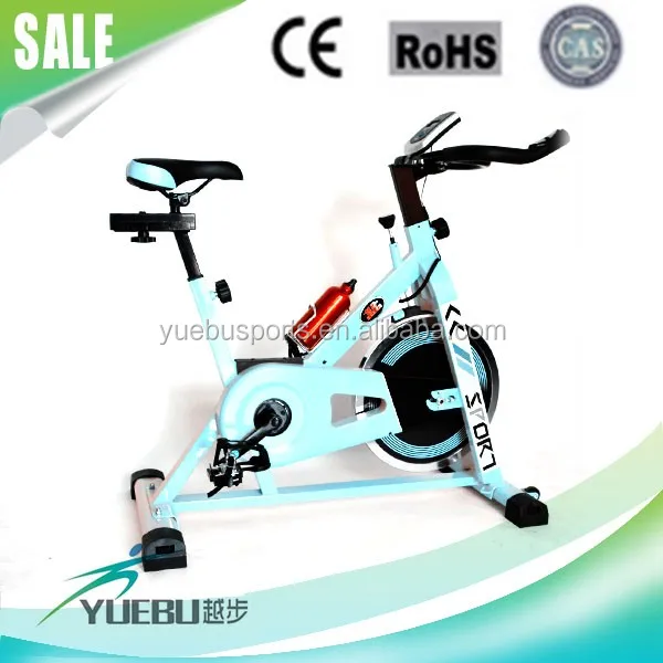 Indoor Aerobic Exercise Bike Fitness Cycling Cardio Workout Machine YB-QS1 with Ergonomic Handlebars with Heart Rate Sensors