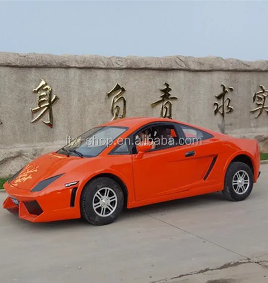 Super Cool 4 Wheel Low Speed Electric 72V 4000W Car, New Energy Adult Electric Automobile Vehicle, China Factory Cheap Car