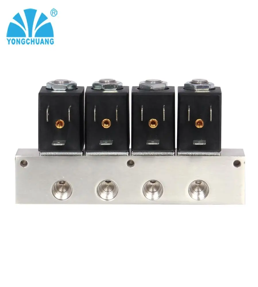 YONGCHUANG YCZ water 2 way valve manifold 24v solenoid valve for filling machine plastic injection machines