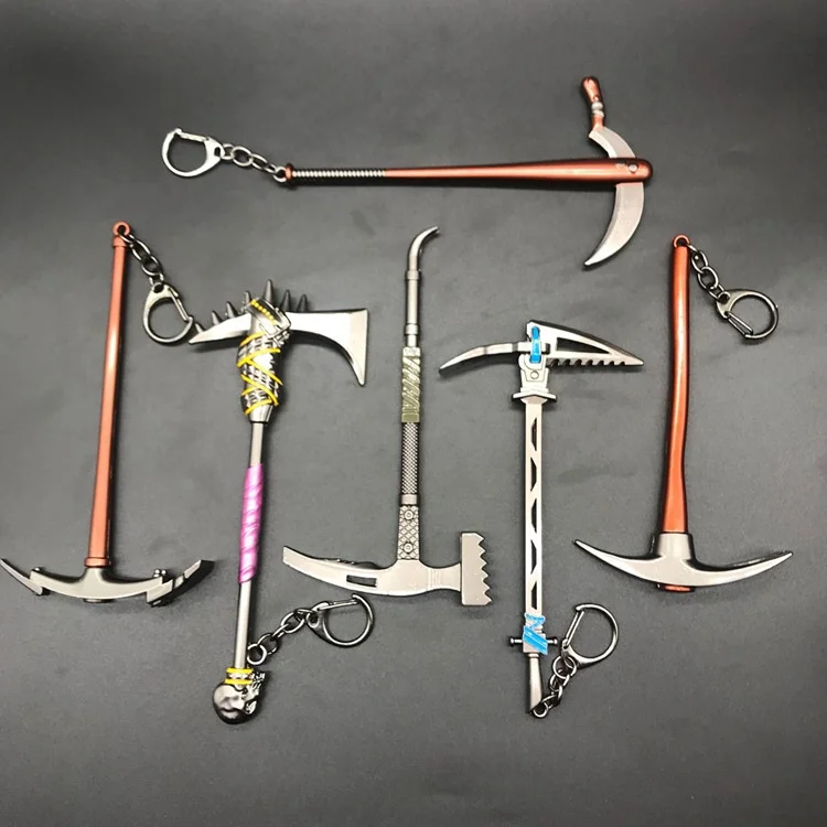 Weapon 3D Kids Models M4 Rifle Pickaxe Hammer Customised Keychain