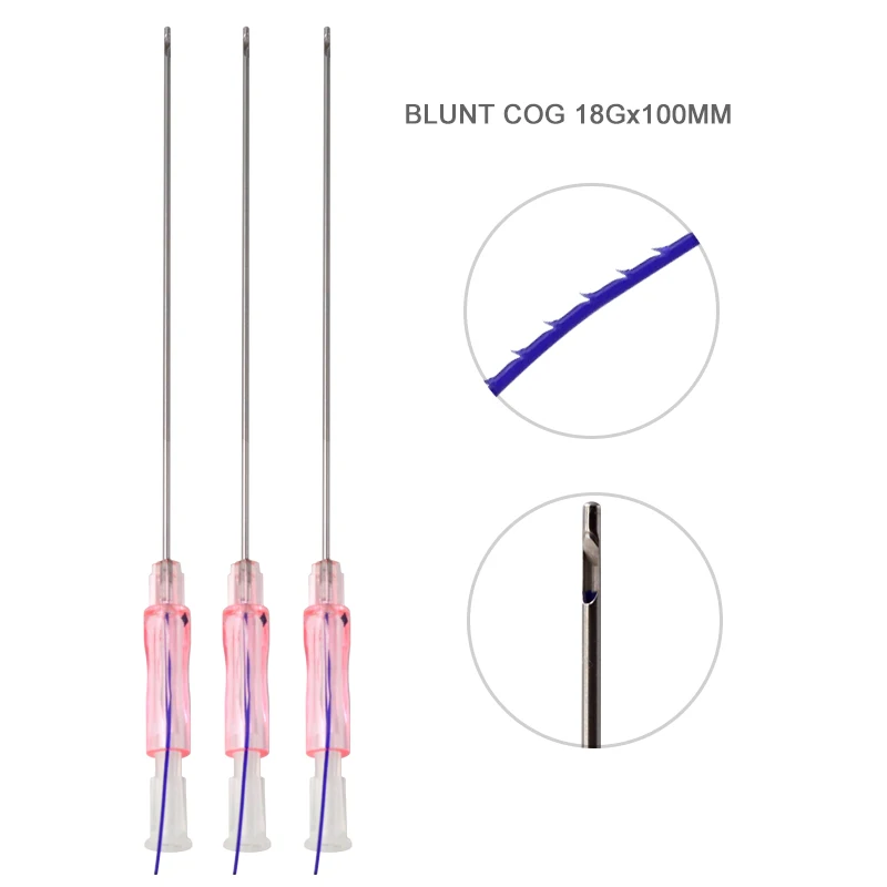 2018 New Blunt L Type 19G 60MM COG PDO Thread for Nose lifting