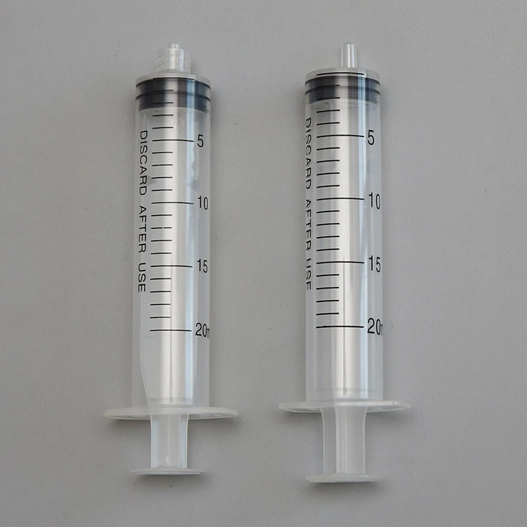 10ml luer slip syringe rubber plunger