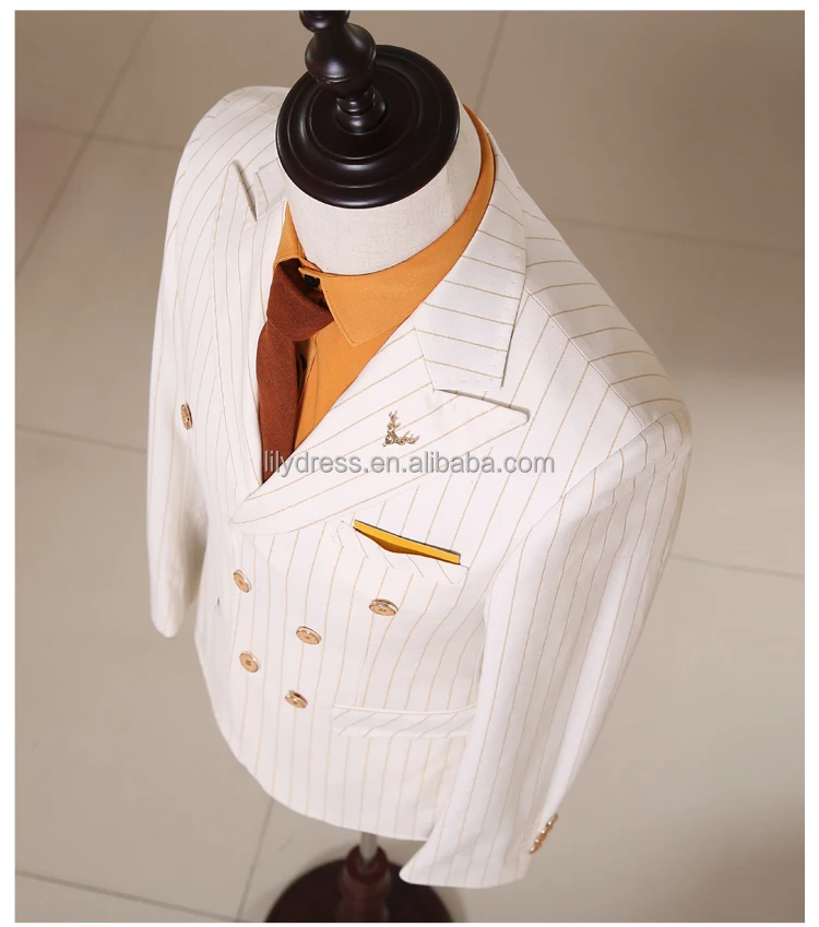 High Quality Customized Made Double Breast Slim Fit Wool Mans Suits Side Vent (Coat+Pants+Vest) NA13 Mens 3 Piece Suits