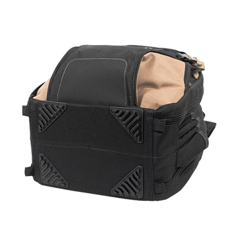 Free Tax Bags Factory In Myanmar 44 Pocket Hard Bottom Networking Tool Bag Electric with Padded Shoulder Straps