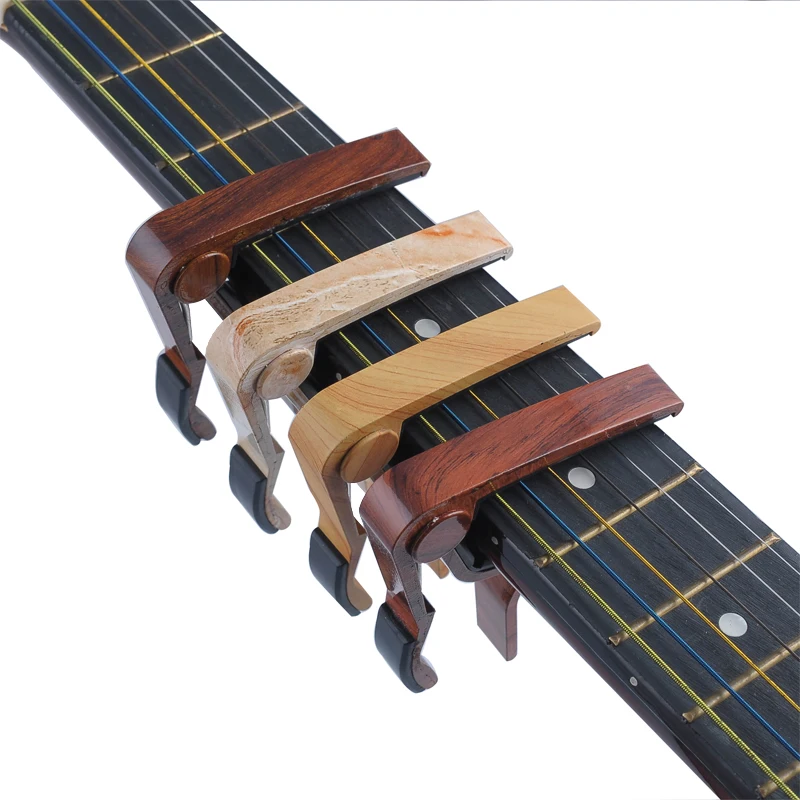 Ready to Ship Wooden Guitar Capo With Hidden Spring Perfect Sound for Acoustic Guitar, Electric Guitar, Classical Guitar