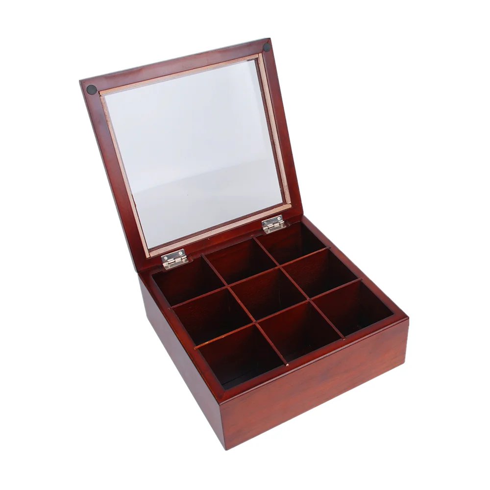 Матовая Лаковая роскошная деревянная чайная коробка Ahmad