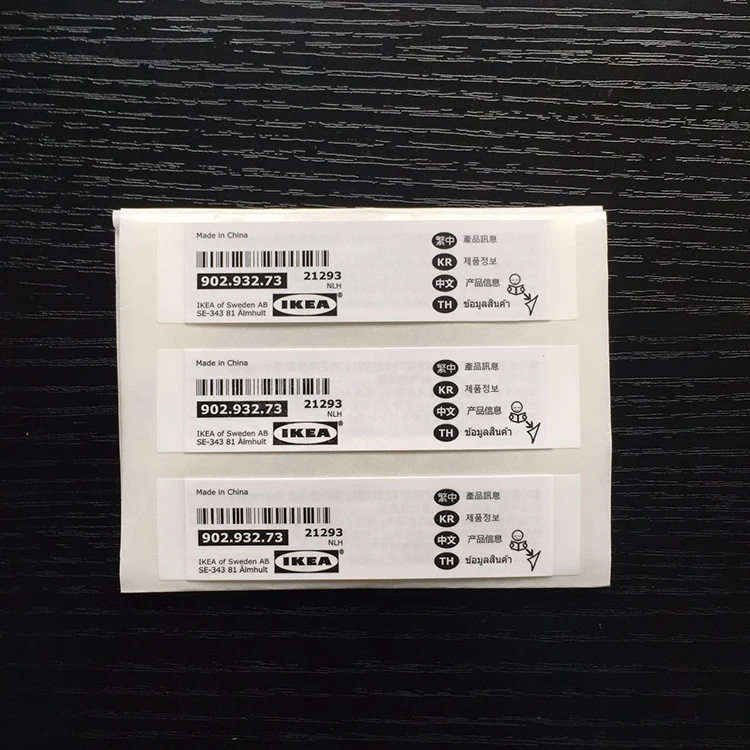 Special custom adhesive waterproof multilayer label printing in packaging booklet labels sticker