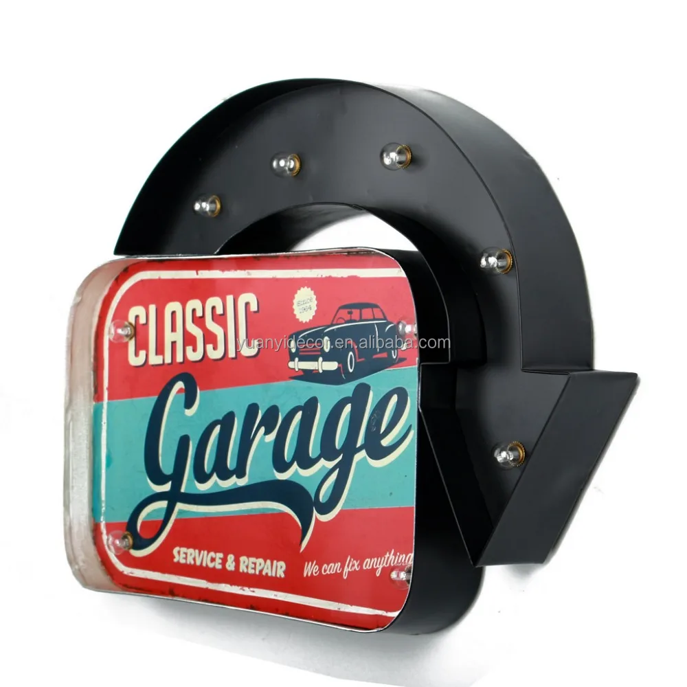 
High Quality Exit Metal Arrow Light Sign Custom 