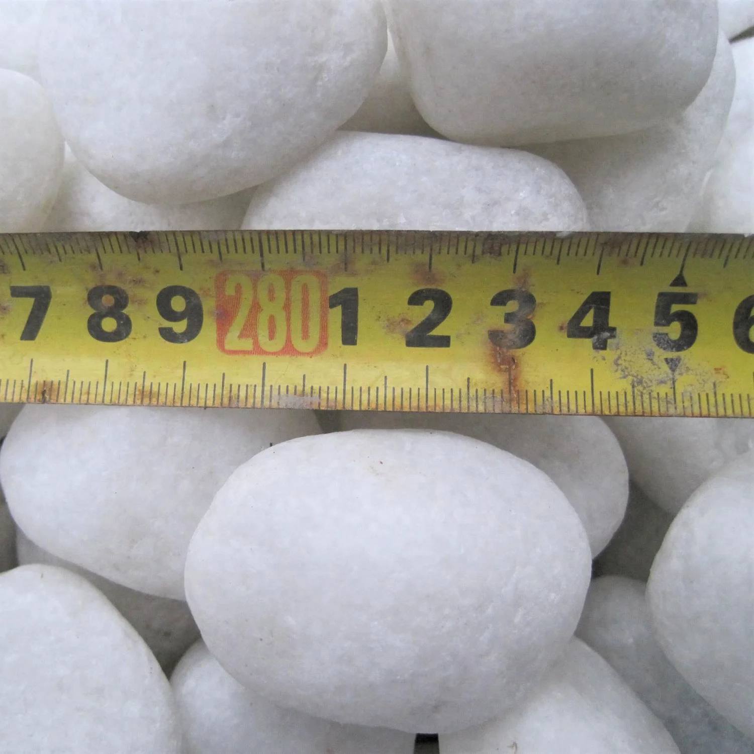 Cobble Pebble Paving snow white stone tumbled rocks cobblestone