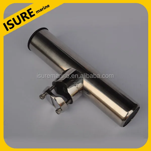 Stainless Steel Clamp On Rail Mount Adjustable Rod Holder Fishing 20mm to 25mm