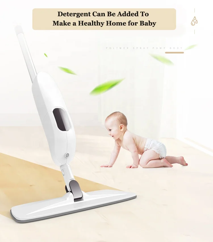 
Reusable Microfiber Pads 360 Rotation Spray Floor Cleaning Mop Microfiber Spray Mop 