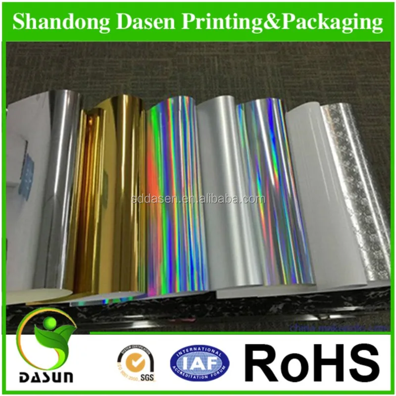 
180g Holographic Laser Metallic Paper/Fresh laser card 