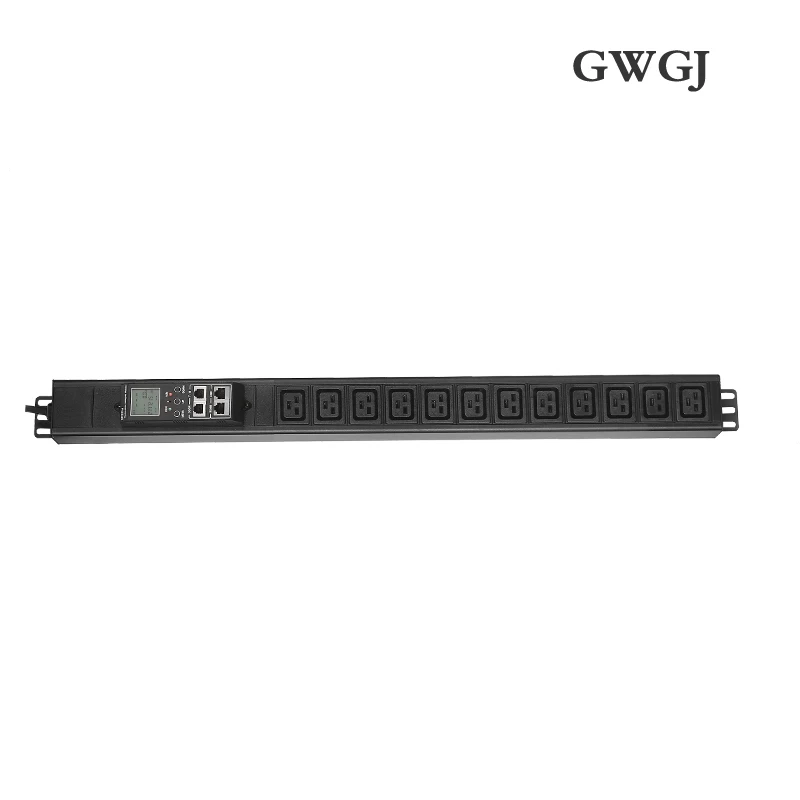 1.5U intelligent monitoring type PDU power socket 12-bit C19 socket 32A input vertical installation 485Modbus-RTU protocol casca