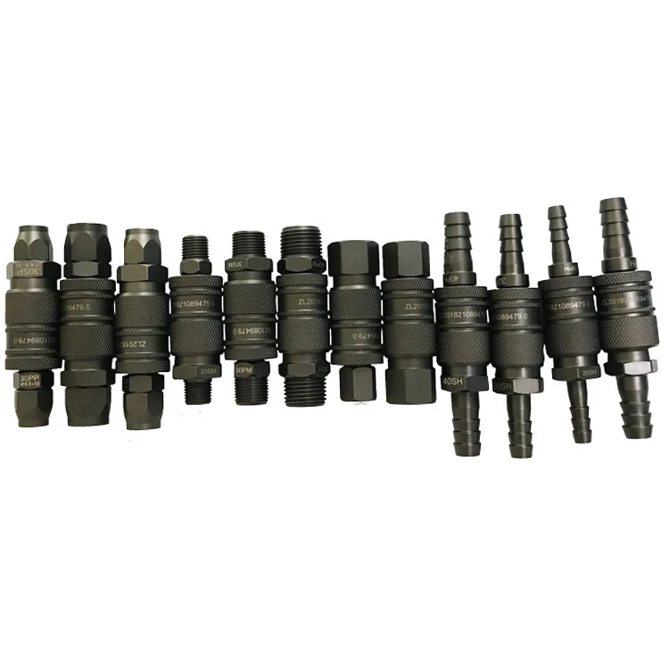 High Grade Steel 12L15  Quick Coupler For Hose Tube Pneumatic Quick Coupling